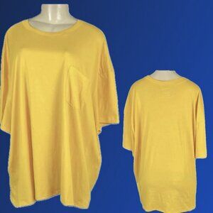 Torrid +3 Marigold Vintage Look Crew Neckline Cotton Short Sleeve Pocket T-Shirt